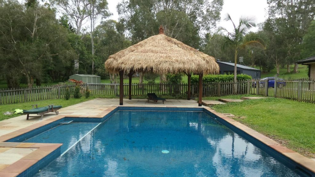 Pool with Hut 1